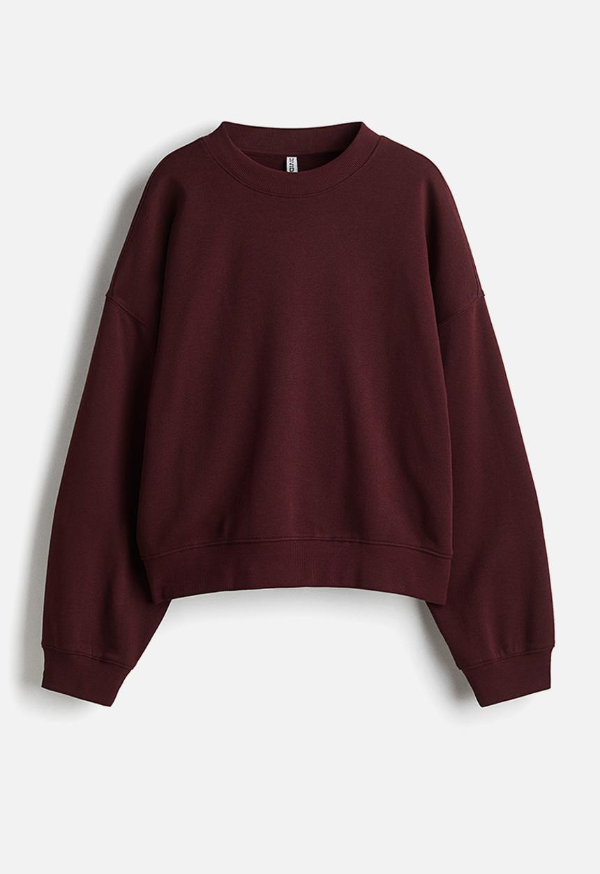 H&M - Oversized sweatshirt - burgundy