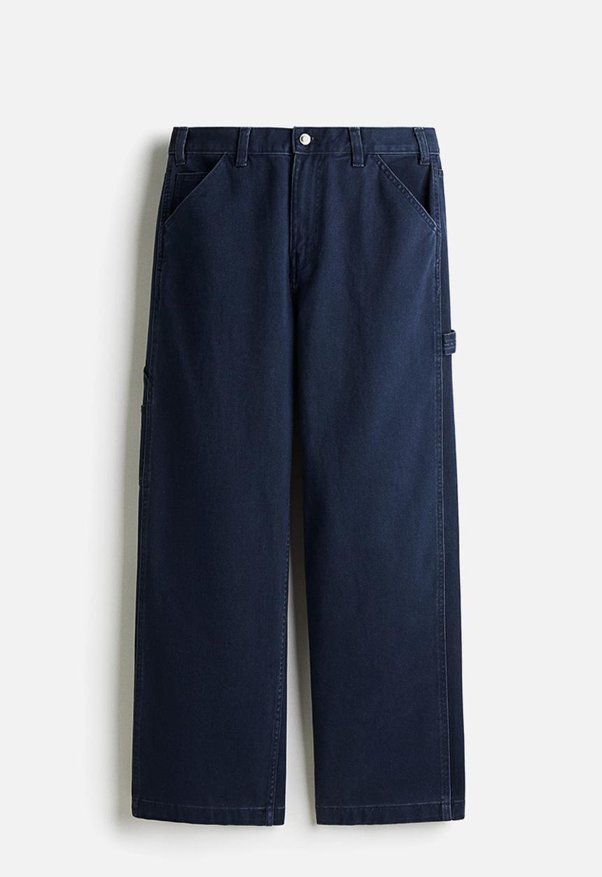 H&M - Relaxed fit worker trousers - navy blue
