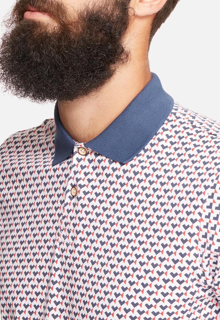 Ben Sherman - Geometric slim polo