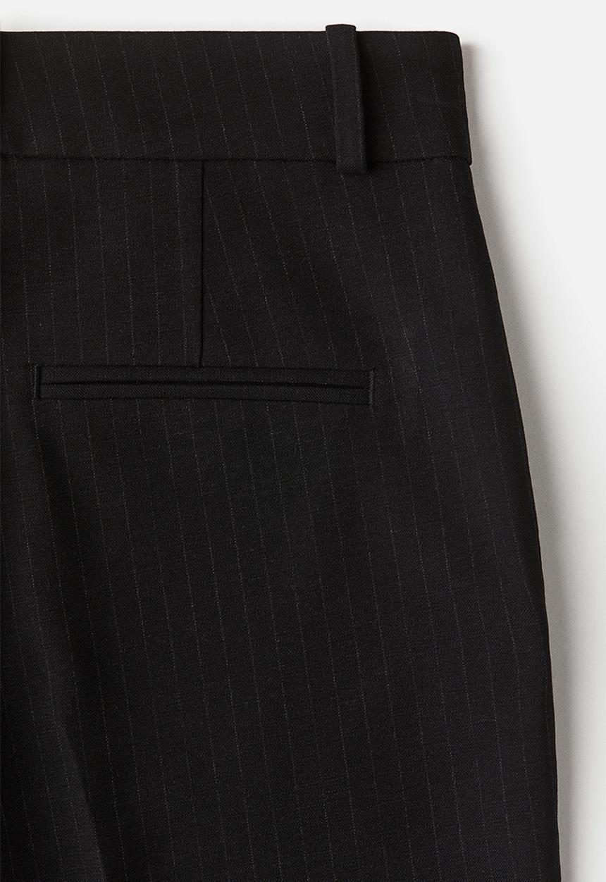 H&M - Tailored trousers - navy blue pinstriped