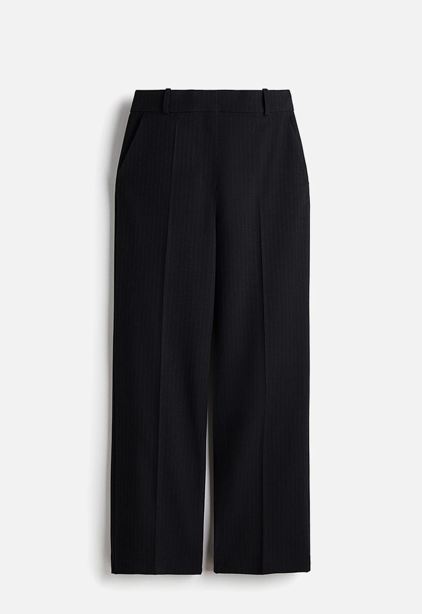 H&M - Tailored trousers - navy blue pinstriped
