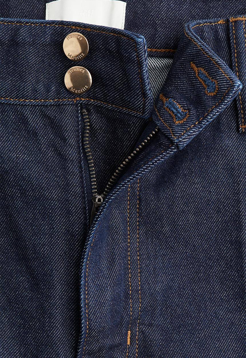 H&M - Wide high jeans - dark denim blue