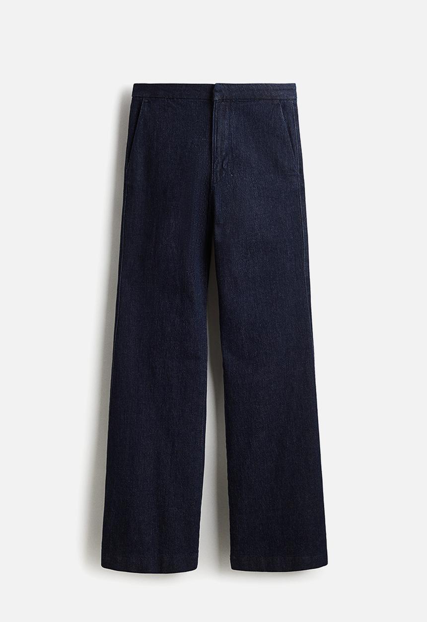 H&M - Flared high jeans - dark denim blue