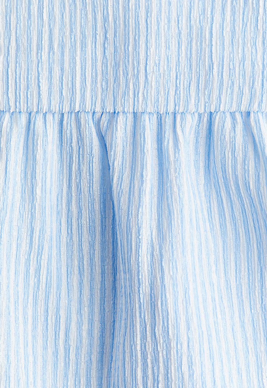 H&M - Textured jersey top - blue