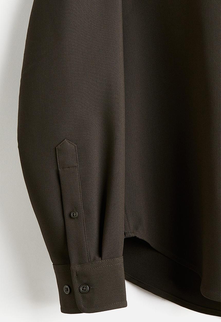 H&M - Relaxed fit twill shirt - green