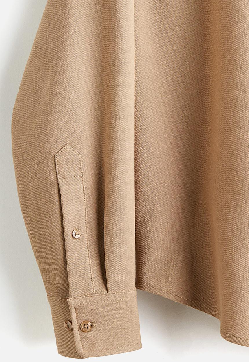 H&M - Relaxed fit twill shirt - beige