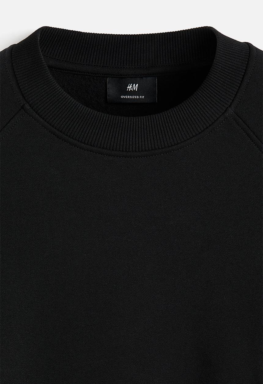 H&M - Oversized fit sweatshirt - black