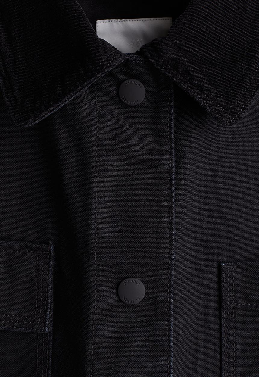 H&M - Corduroy-collar jacket - black