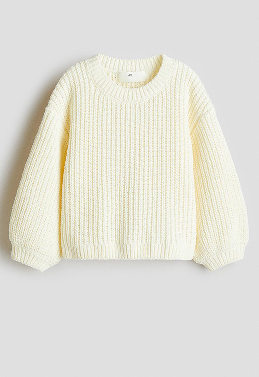 H&M - Chenille-knit jumper - cream
