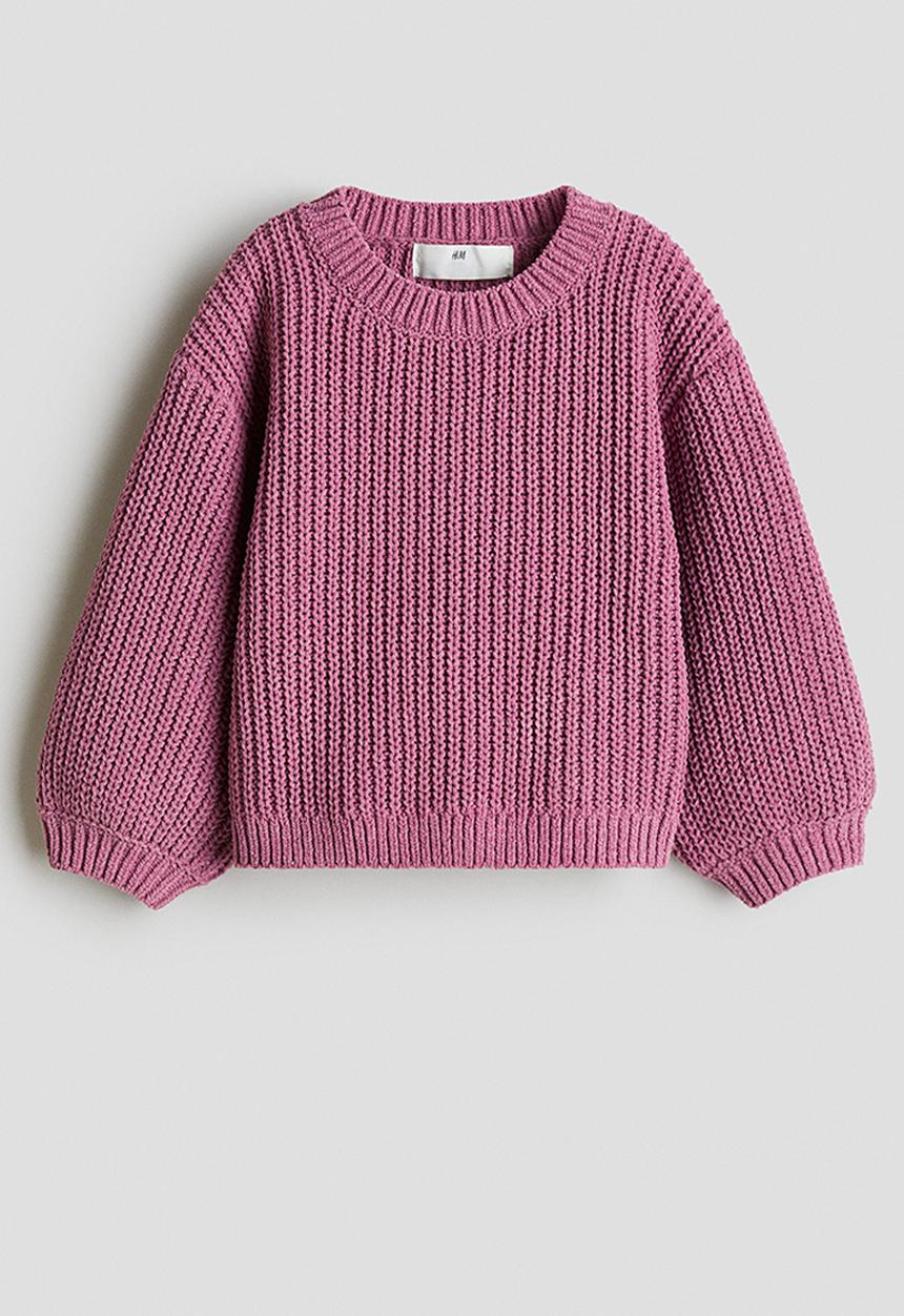 H&M - Chenille-knit jumper - dark pink
