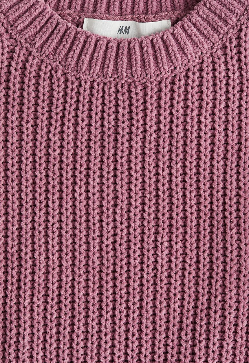 H&M - Chenille-knit jumper - dark pink