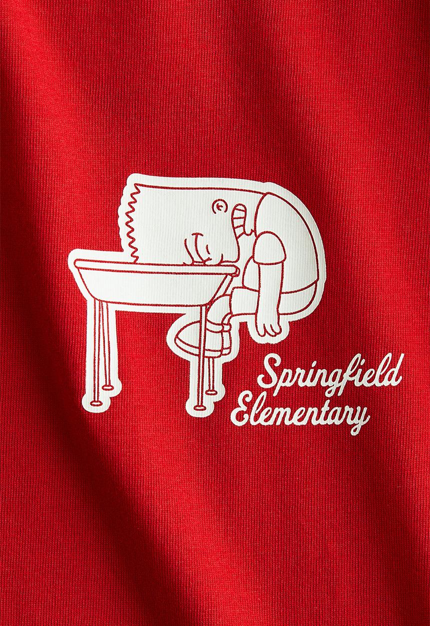 H&M - Print-motif cotton t-shirt - red the simpsons