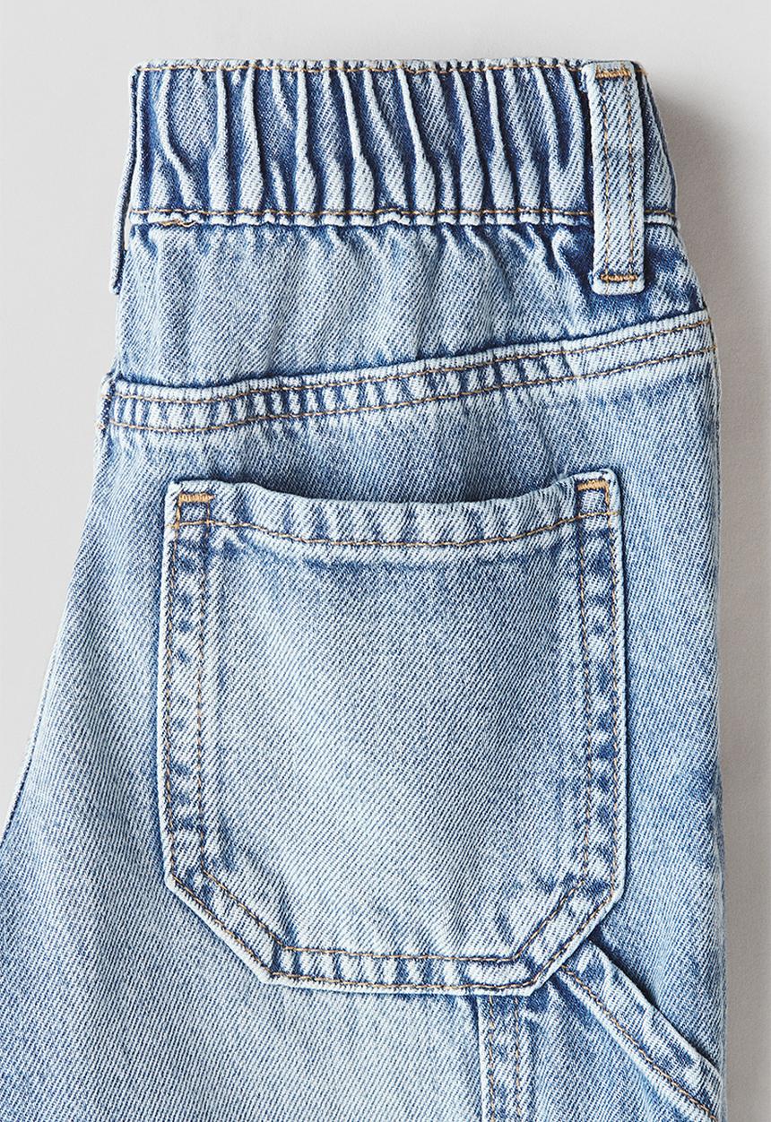 H&M - Loose fit carpenter jeans - light denim blue
