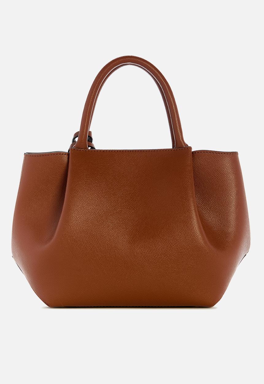 GUESS - Amorette Girlfriend Satchel - Cognac