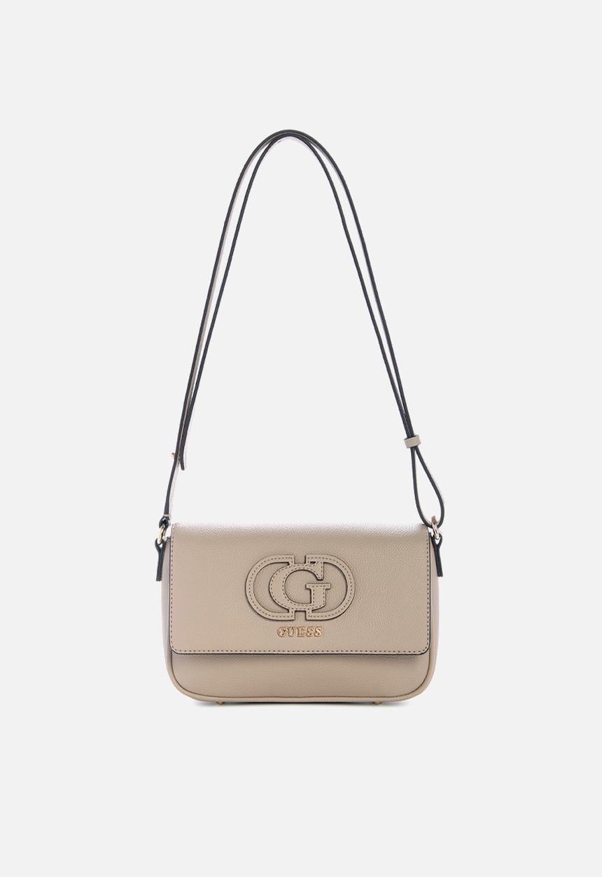 GUESS - Isola Convertible Crossbody Flap - Beige