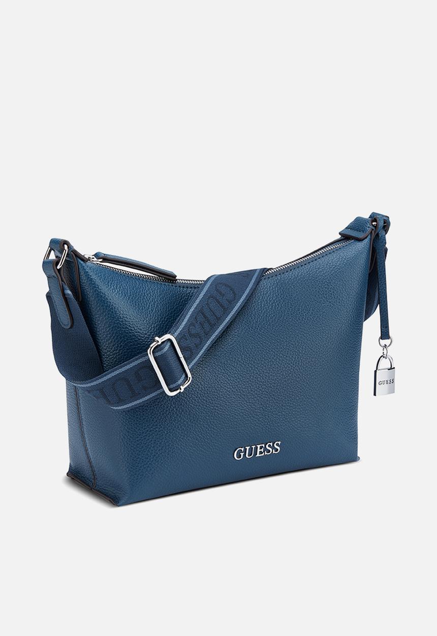 Maleena convertible top zip bag- navy