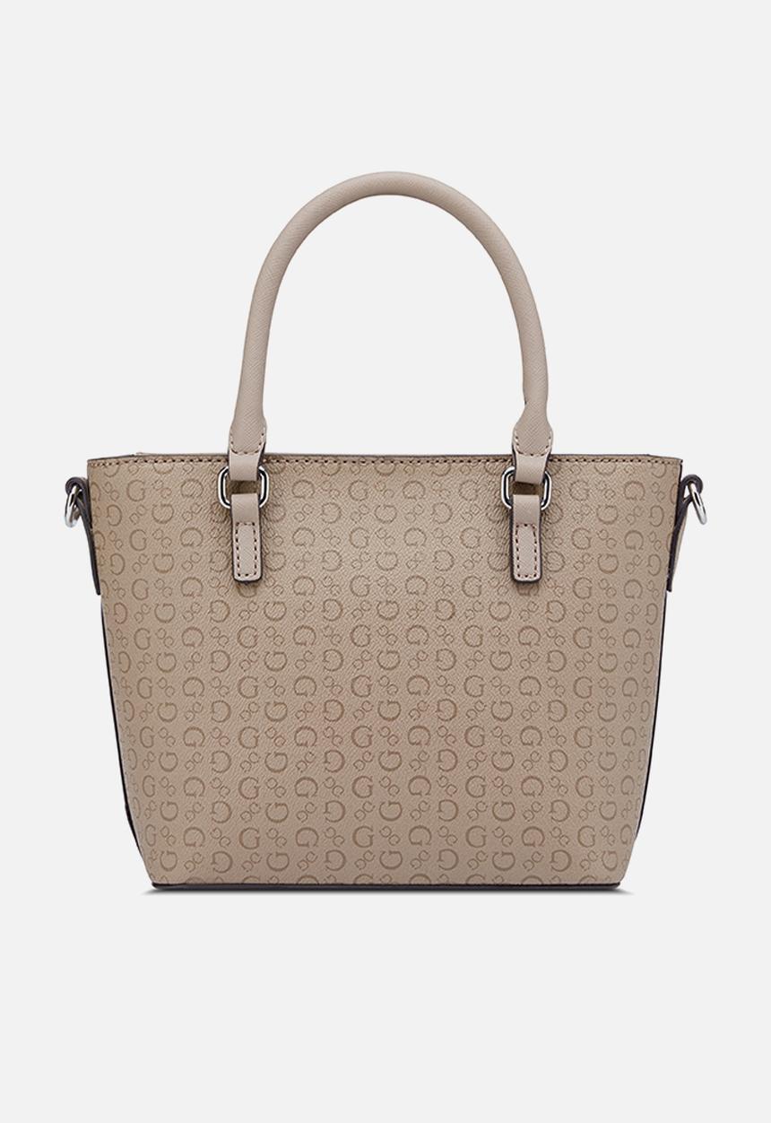 GUESS - Quinley mini  tote bag- taupe