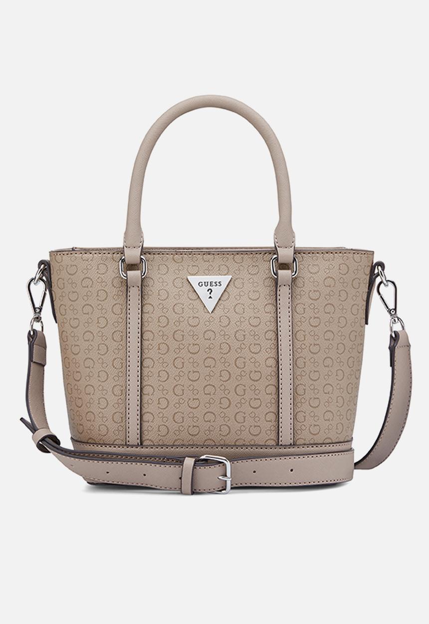GUESS - Quinley mini  tote bag- taupe