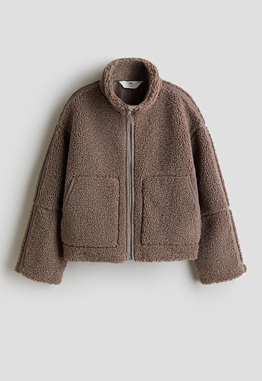 H&M - Teddy jacket - brown