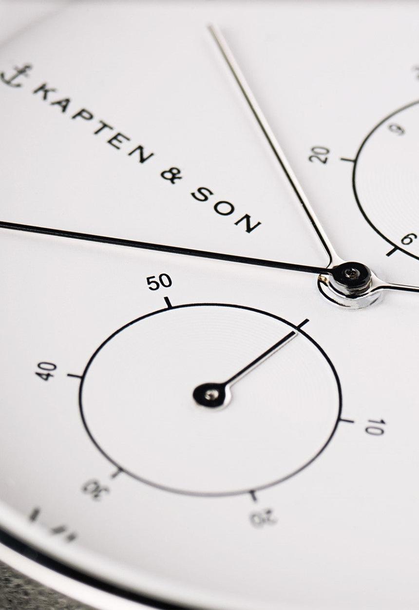 Kapten & Son - Chrono Small Silver Steel - Silver