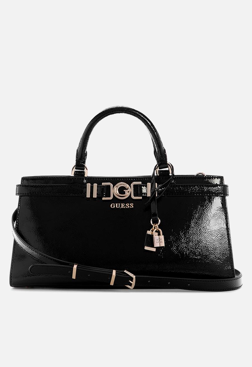 GUESS - Cirene triple comp satchel bag- black