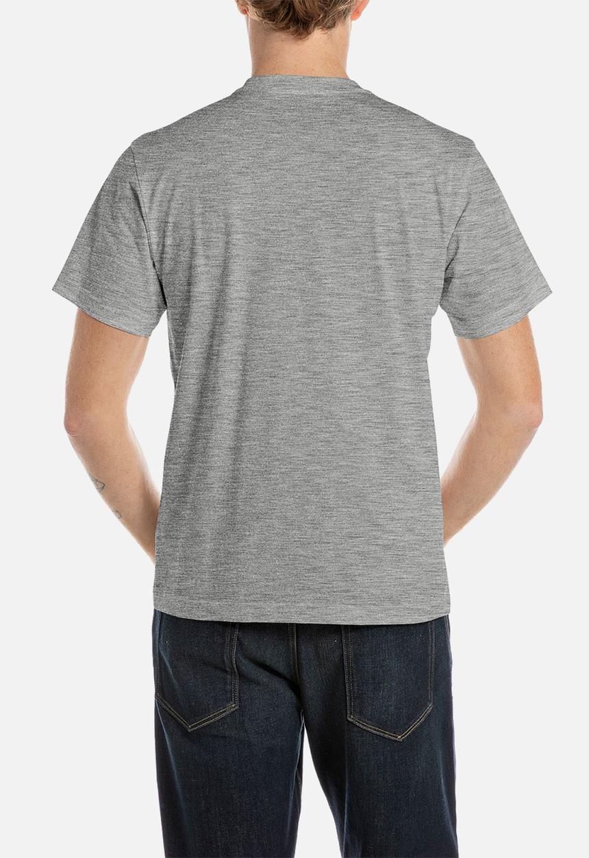 Replay - Crew-Neck T-shirt - Heritage Print - Grey