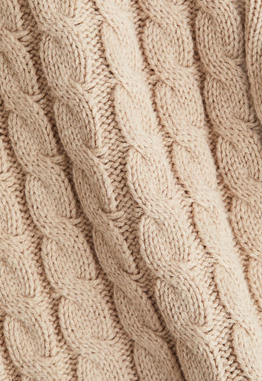 H&M - Cable-knit cardigan - light beige