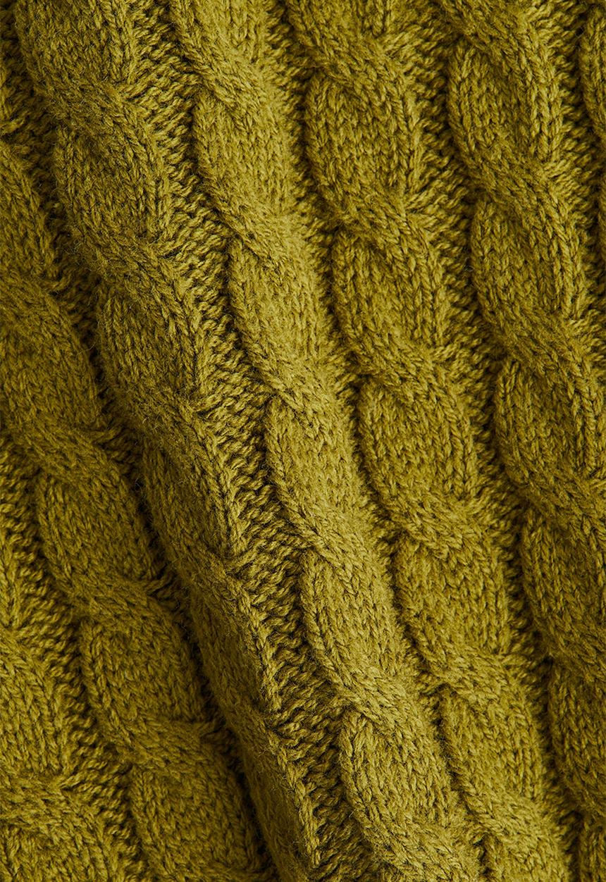 H&M - Cable-knit cardigan - olive green 