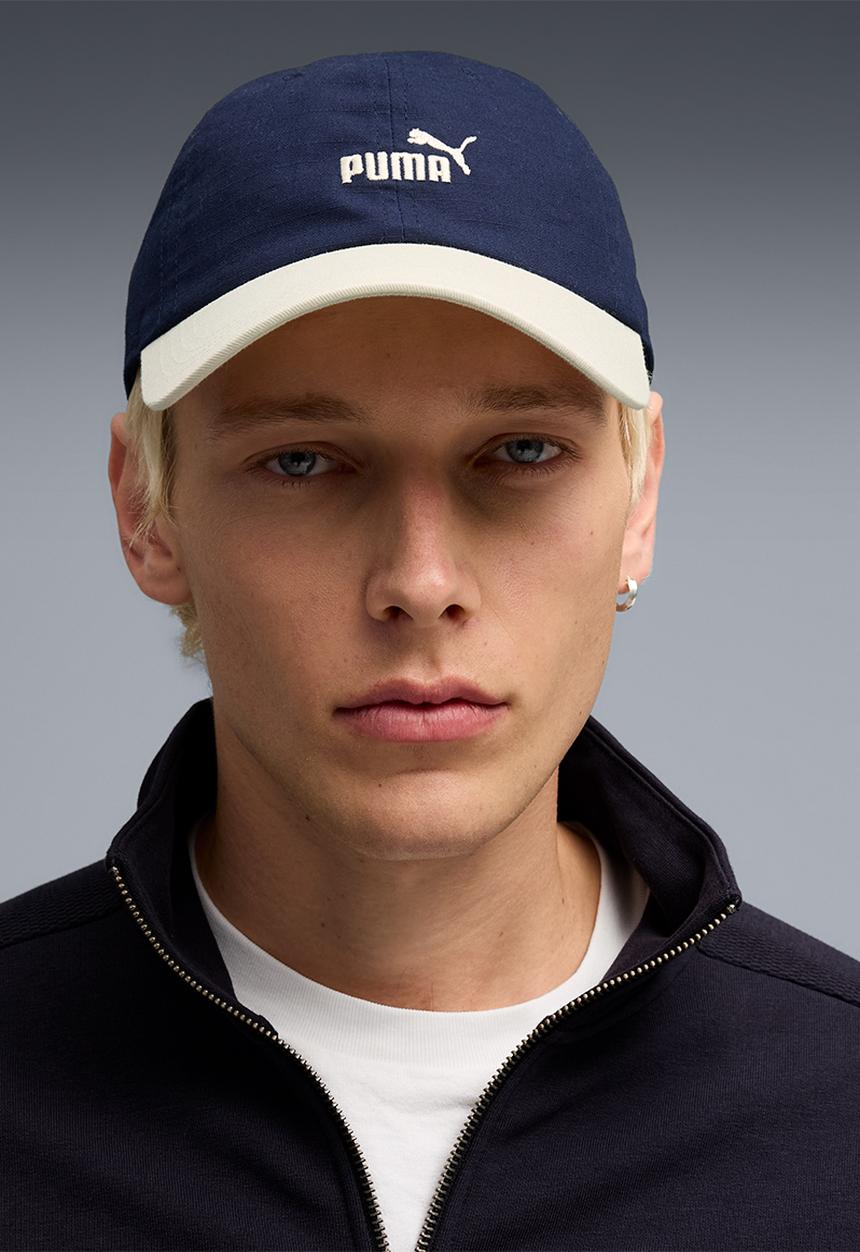 PUMA - Ess No 1 Color Block Dad Cap - New Navy-Alpine Snow
