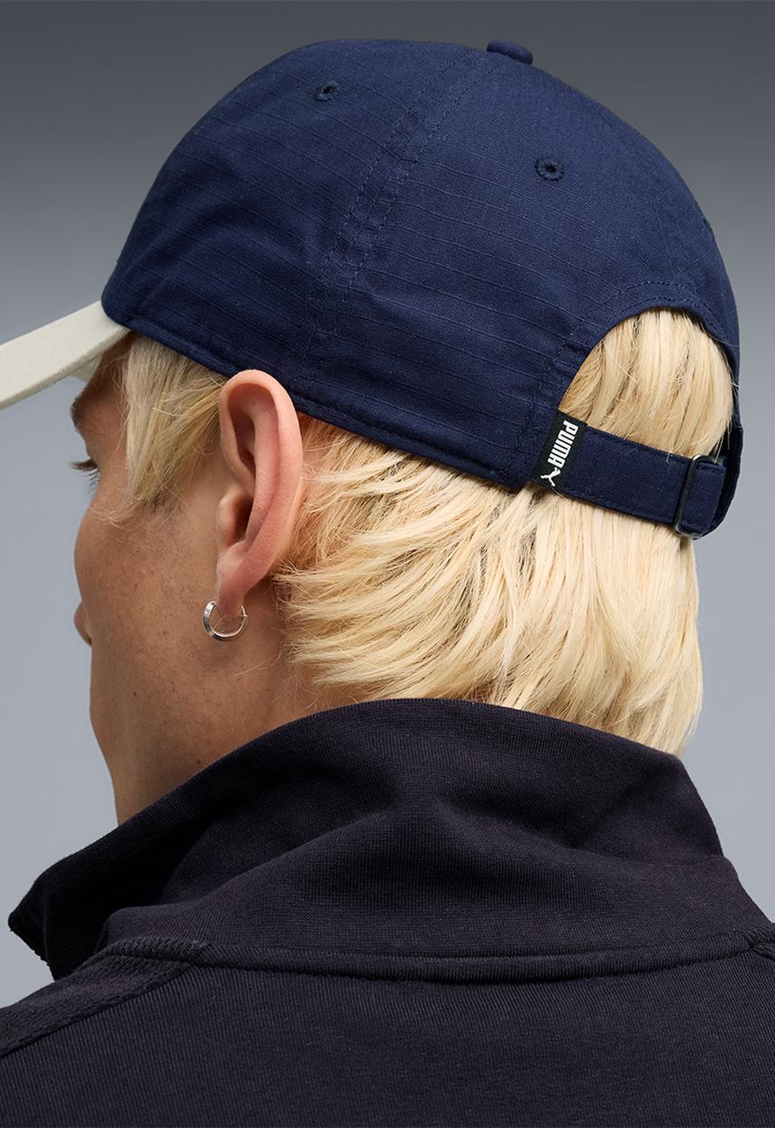 PUMA - Ess No 1 Color Block Dad Cap - New Navy-Alpine Snow