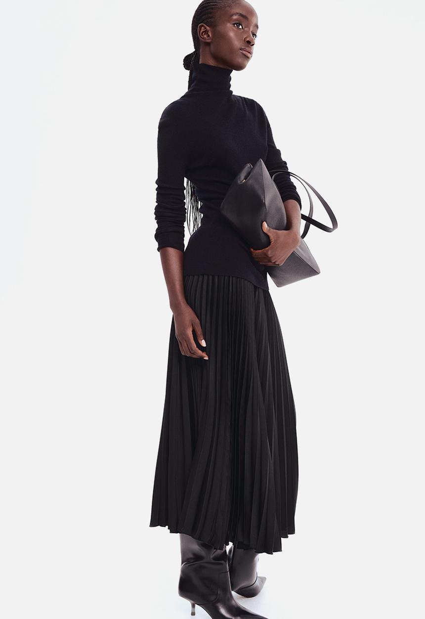 H&M - Pleated skirt - black