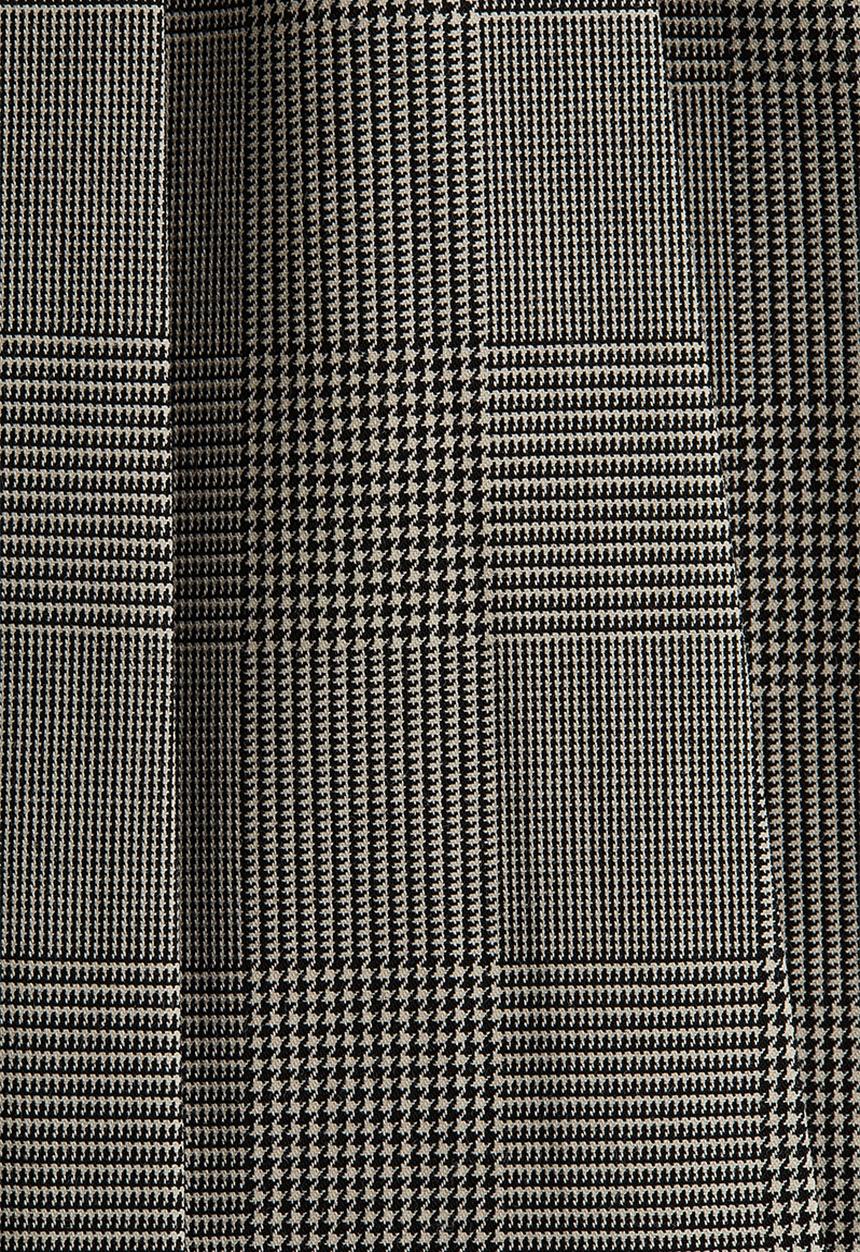 H&M - Pleated mini skirt - grey checked