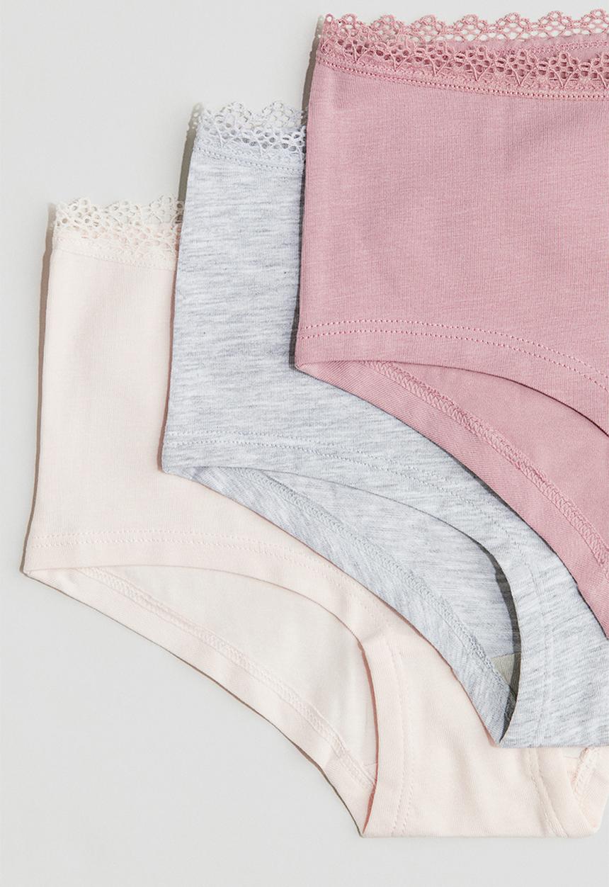 H&M - 5 pack hipster briefs - pink & white