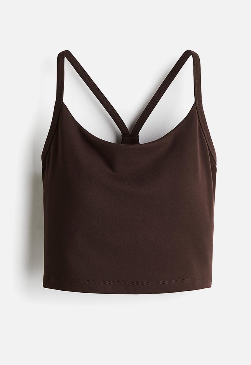 H&M - Medium support sports bra with softmove™ - warm brown