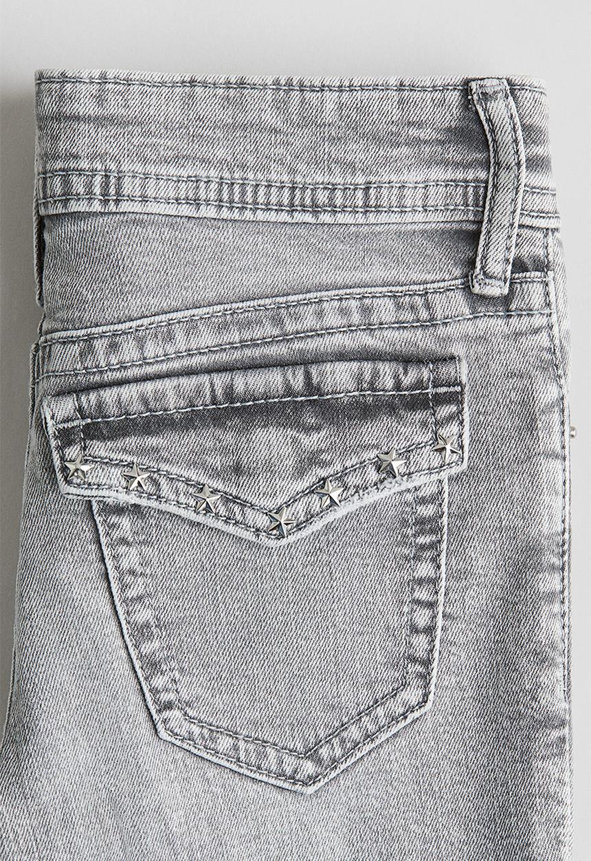 H&M - Flared leg low jeans - light denim grey