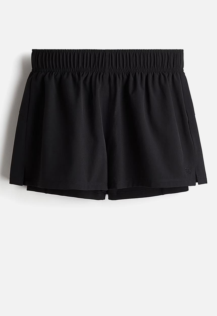 H&M - Double-layered running shorts with drymove™ - black