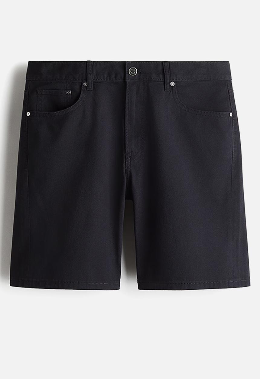 H&M - Regular fit twill shorts - dark blue