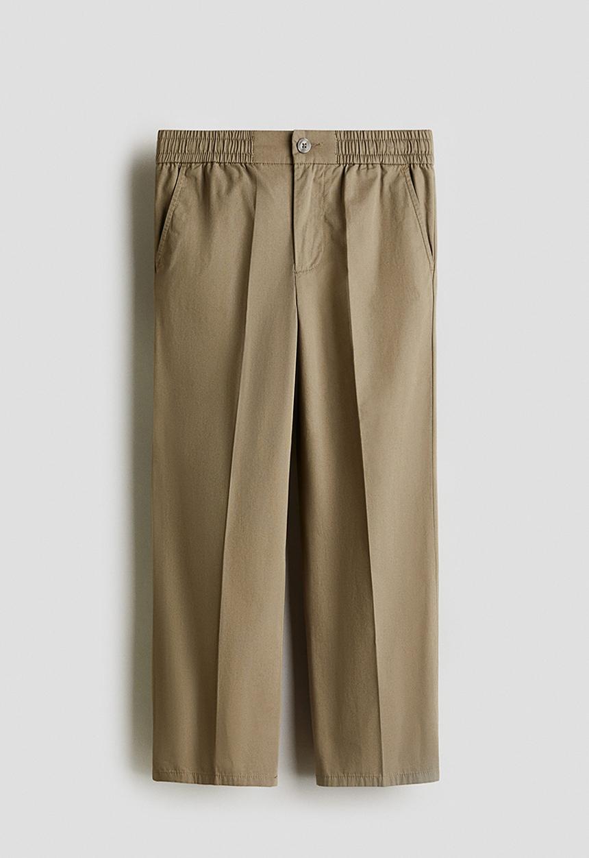 H&M - Loose-fit cotton chinos - dark beige