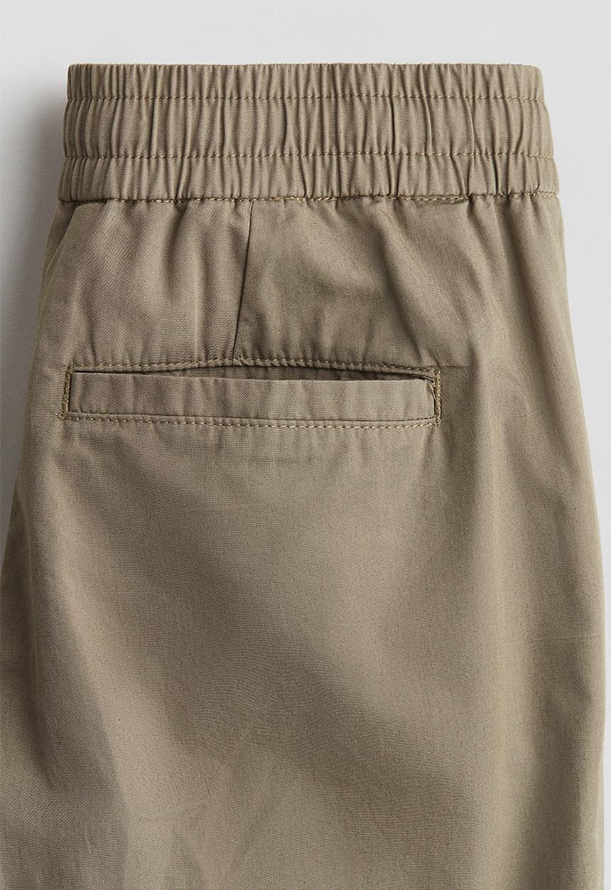 H&M - Loose-fit cotton chinos - dark beige
