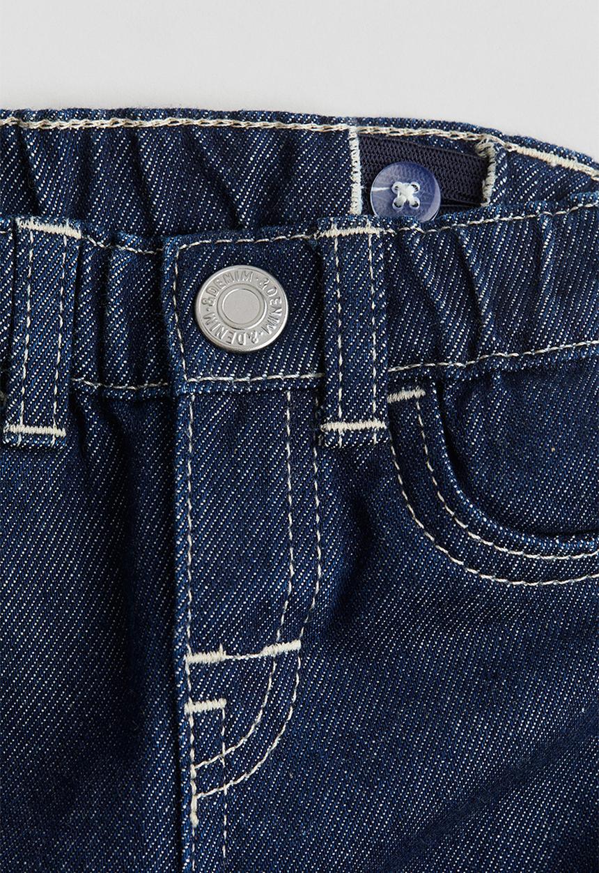 H&M - Cotton denim jeans - dark denim blue