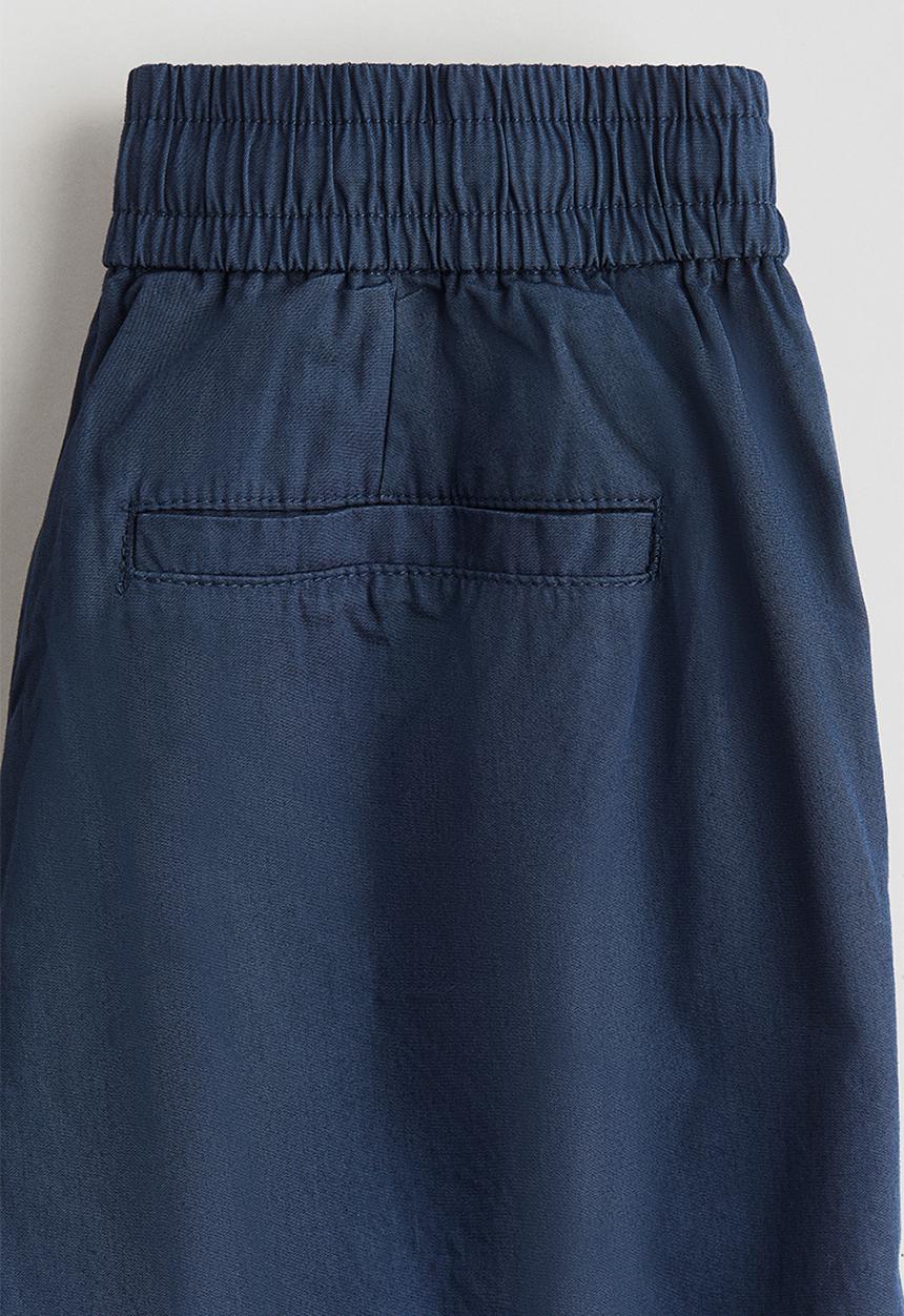H&M - Loose-fit cotton chinos - dark blue