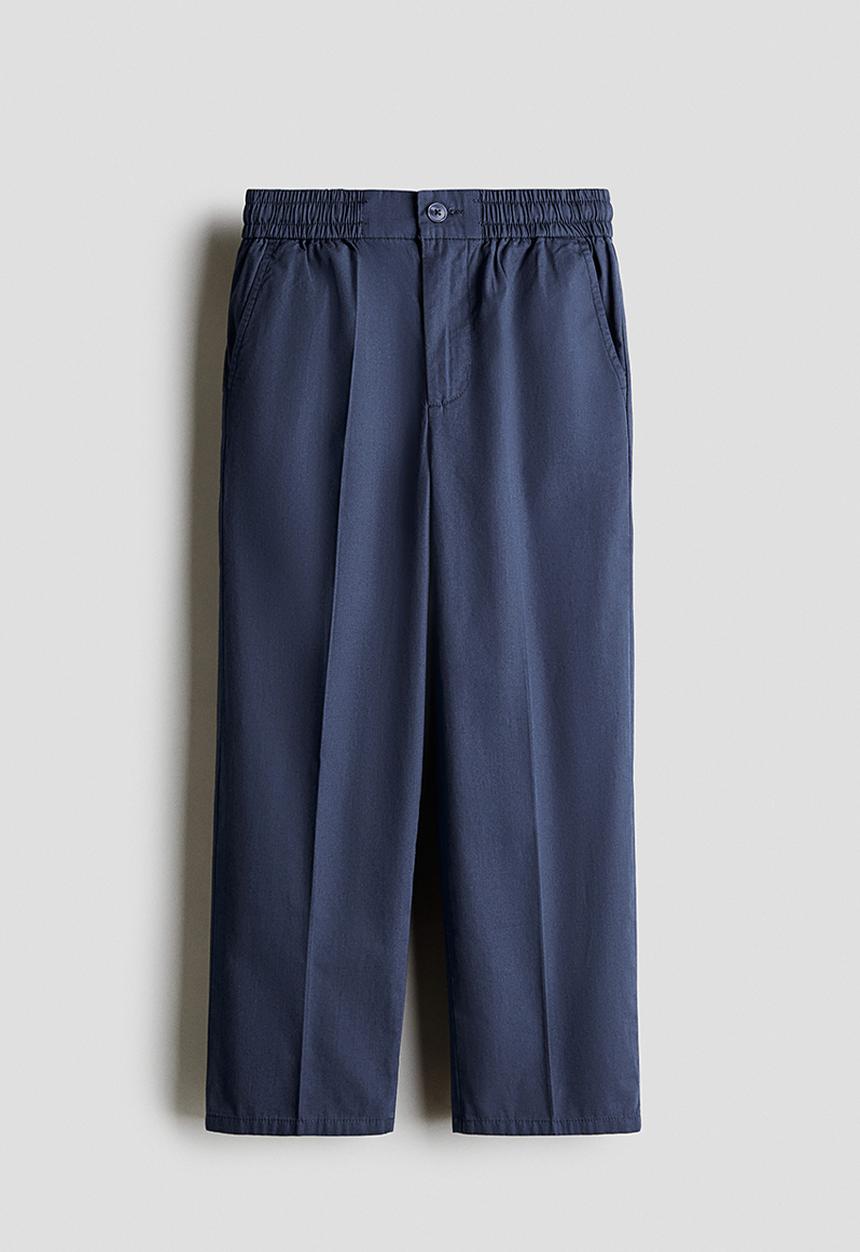 H&M - Loose-fit cotton chinos - dark blue