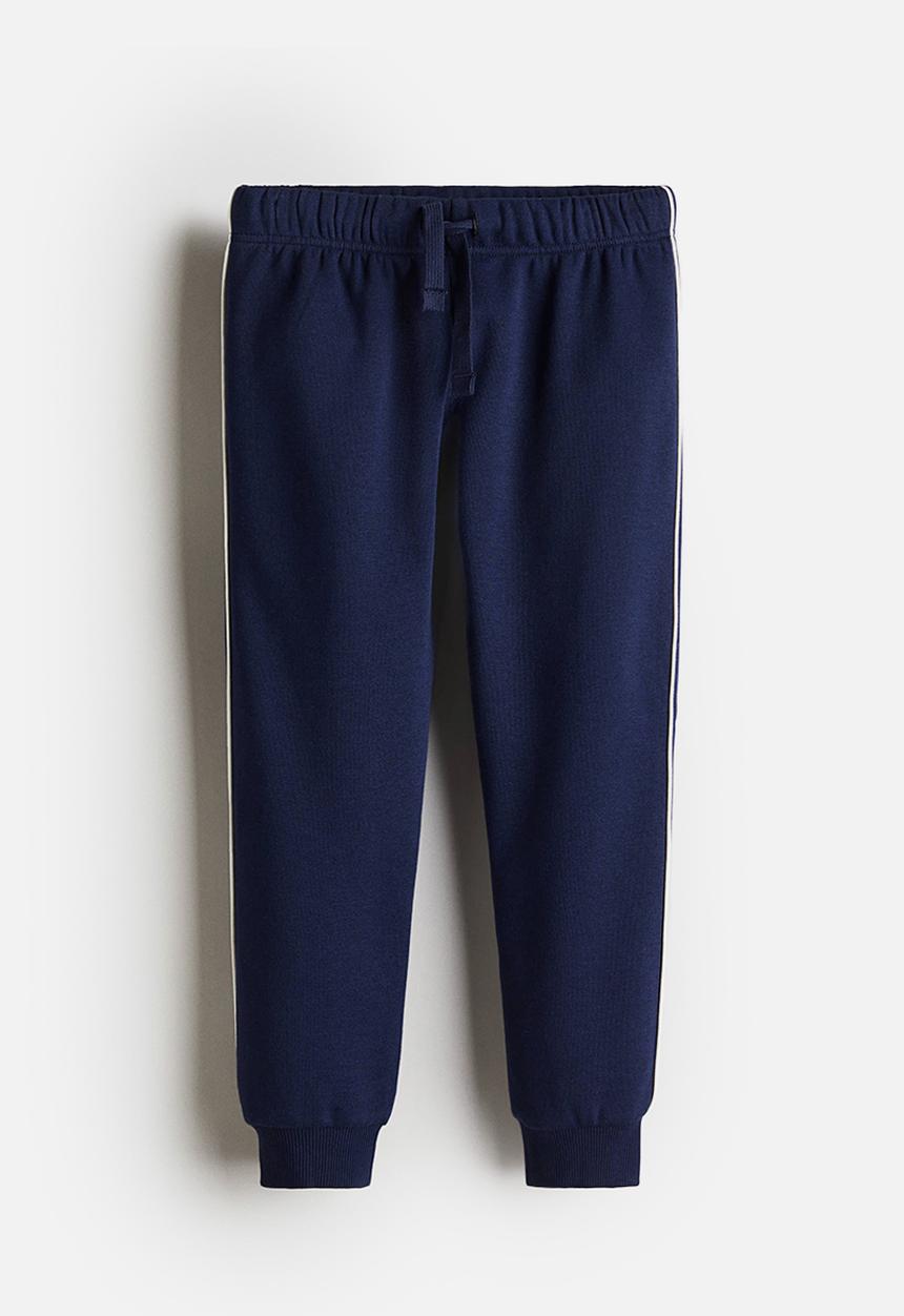 H&M - Printed joggers - navy blue striped