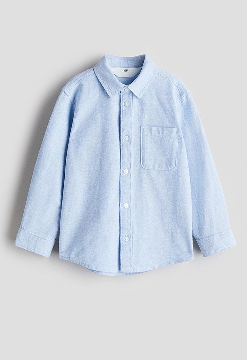 H&M - Cotton shirt - light blue