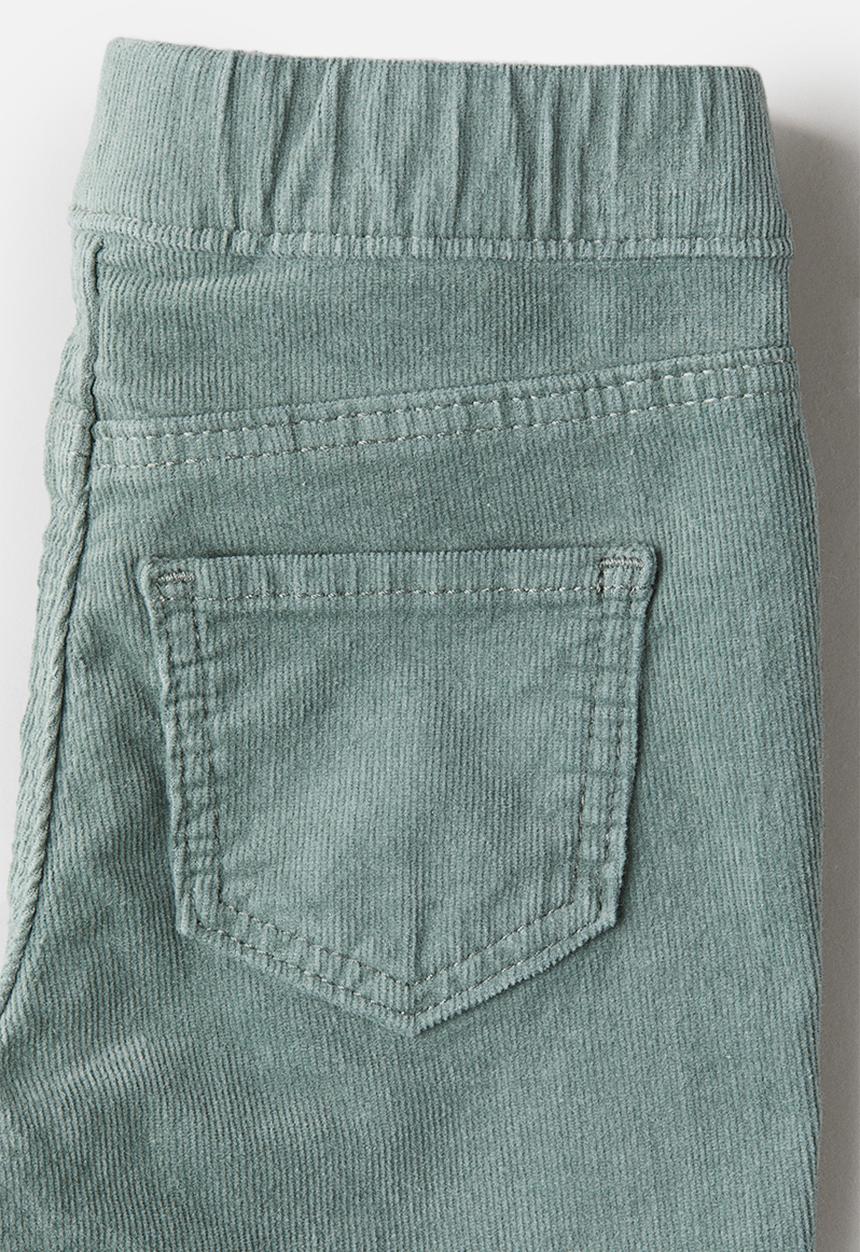 H&M - Flared corduroy treggings - dusty green