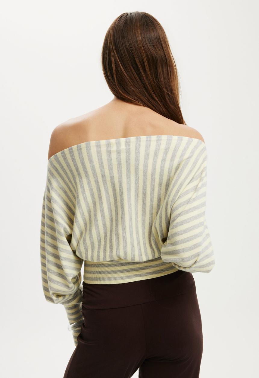 Cotton On - Everfine ls batwing knit - Butter Grey Marle