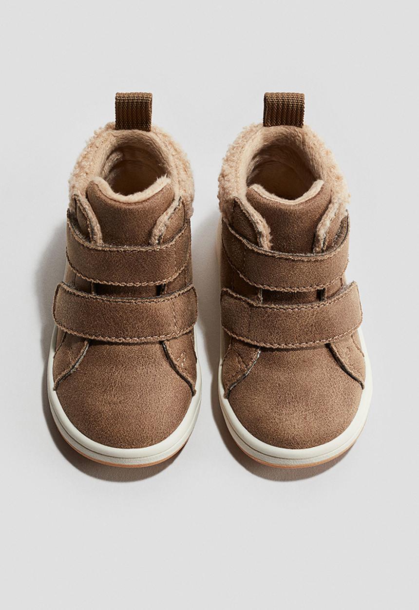 H&M - Warm-lined hi-top trainers - brown