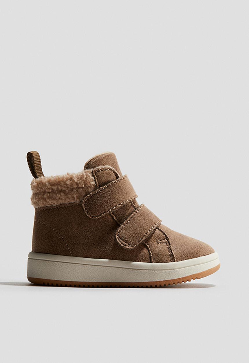 H&M - Warm-lined hi-top trainers - brown
