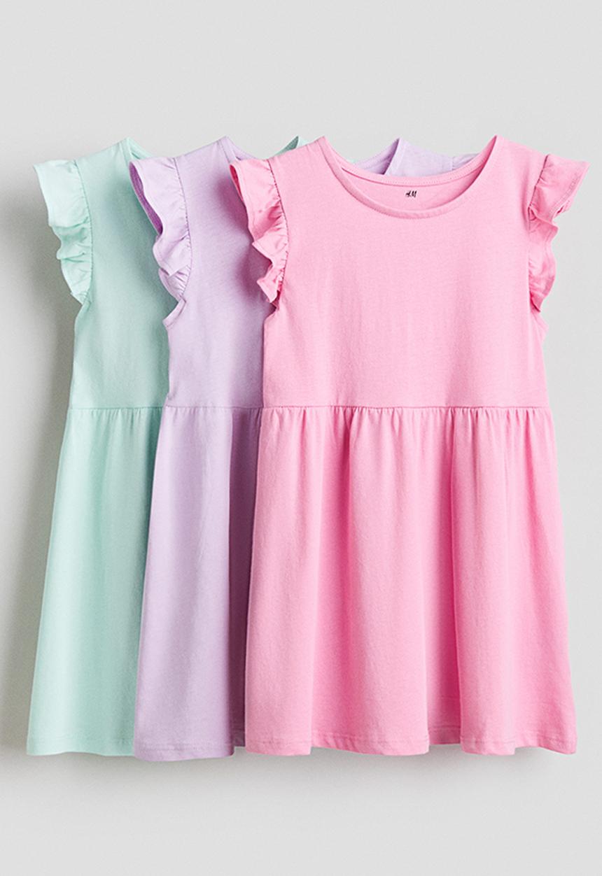 H&M - 3-Pack jersey dresses - multi