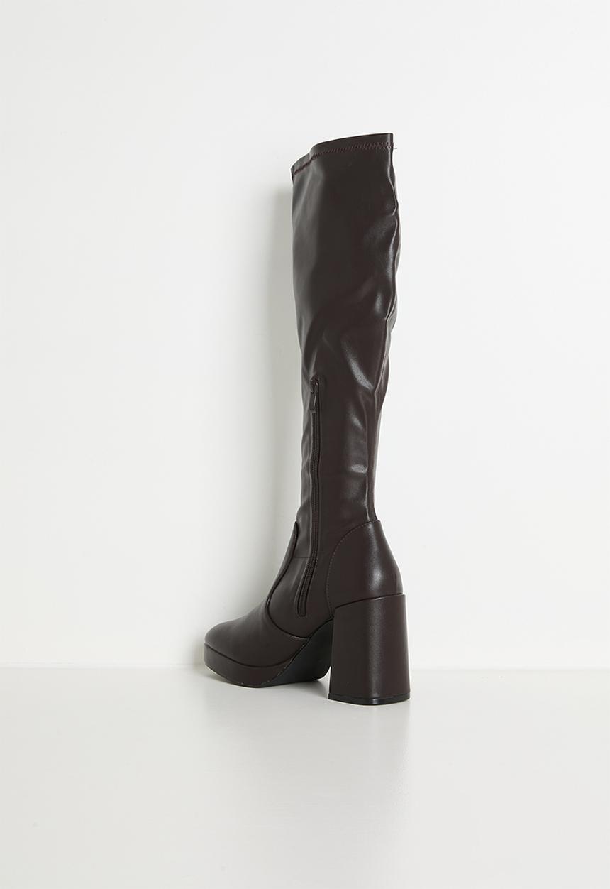 Raid London - Cannon knee length boot - brown 
